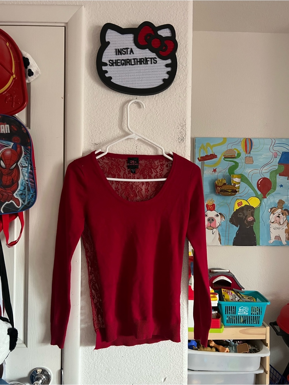 Y2K bebe long sleeve top